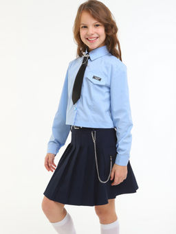 Рубашка для девочек - Синий мир фото 8