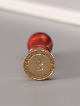 Печать для сургуча с пластиковой ручкой «Классика цифра 8», 2.5×2.5×6.3 см