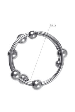 Кольцо под головку пениса Metal by TOYFA, металл, серебристое, 4 см