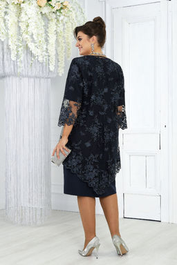 Платье Ninele 7431-Р темно-синий - Mira fashion фото 1219