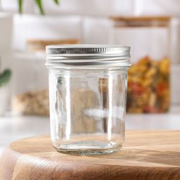 Банка для сыпучих Доляна «Сильвер», 280 мл, 7×10.5 см, с металлической крышкой, стекло, прозрачная