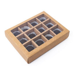 Коробка складная под 12 конфет, крафт, 19 х 15 х 3,6 см - UPAK LAND фото 4