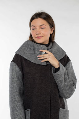 01-10048 Пальто женское демисезонное - El podio фото 6