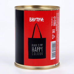 Сумка - шопер в банке, без подклада, без молнии, черная, Black color, 35 х 40 х 0.5 см - Nazamok фото 4