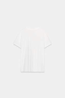 CAMISETA OVERSIZE BOLSILLO / Blanco - Zara фото 6