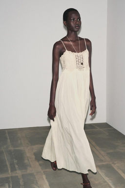 ZW COLLECTION CROCHET STRAPPY DRESS - Zara фото 2