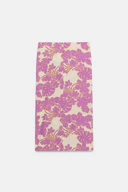 FALDA MIDI ESTAMPADA ABERTURA / 118 - Zara фото 7