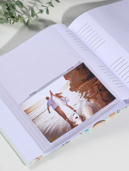 Фотоальбом на 200 фото 10х15 см "Малышковый" зелёный, бумажные листы 4,5х22х22,5 см