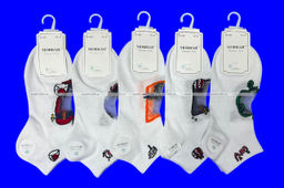 Цена за 10 пар. MORRAH носки женские укороченные хлопок + капрон арт. 22-204