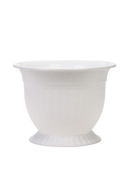 Горшок для цветов с поддоном 5 л "Венеция" белый