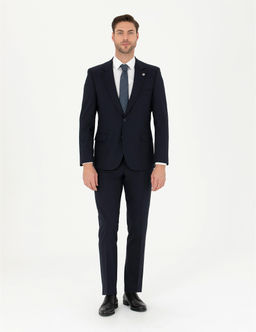 Lacivert Slim Fit Kuma_ Pantolon