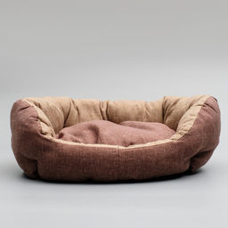 Лежанка Комфорт, 49 х 36 х 17 см, рогожка, коричневый - Simaland фото 2