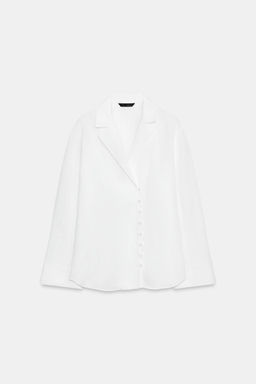 CAMISA BOTONES ZW COLLECTION / Blanco - Zara фото 5