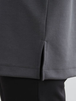 Bask?l? Oversize Kad?n Sweatshirt Tunik