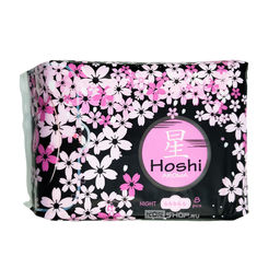Прокладки гигиенические для критических дней ночные (290 мм) серия Арома с ароматом сакуры (Aroma Night Use) Hoshi, Китай, 8 шт. Акция