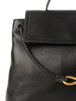 LACCOMA сумка Y2390-черный натуральная кожа полиэстер фото 5