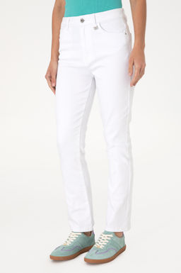 Kad_n Beyaz Jean Pantolon Sepette S_rpriz _ndirim - U.s. polo assn фото 2