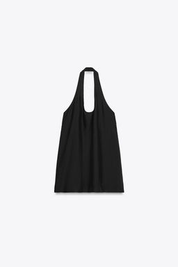 ZW COLLECTION FLOWING HALTER TOP - Zara фото 7