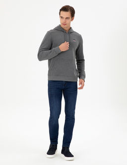 Мужской свитшот антрацитового меланжа - U.s. polo assn фото 4