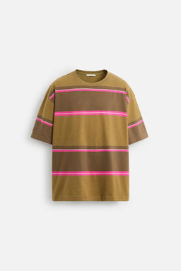 STRIPED JACQUARD T-SHIRT - Zara фото 14