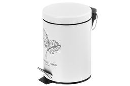 Контейнер для мусора 3 л 22*17*24,5 см с педалью, белый