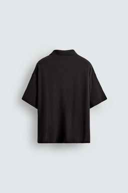 WASHED SLOGAN PRINT POLO SHIRT - Zara фото 8