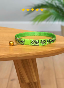 Ошейник для кошек, принт леопард, 1 см., цвет в ассортименте PS281