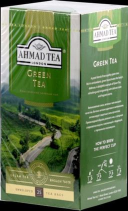 AHMAD TEA. Green tea карт.пачка, 25 пак.