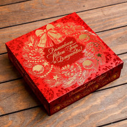 Подарочная коробка Волшебного Нового года и Рождества, 22,3 х 22,3 х 6,3 см - Simaland фото 2