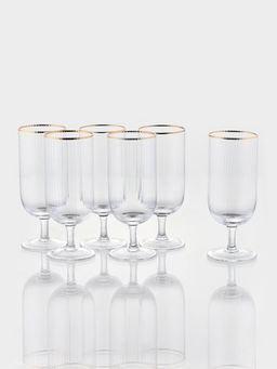 Набор бокалов для пива "Руно" на ножке, 390 мл, 6 шт, р-р 1й шт 17,5х7 см