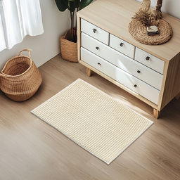 Коврик для дома Доляна Букли, 40?60 см, молочный  фото 2