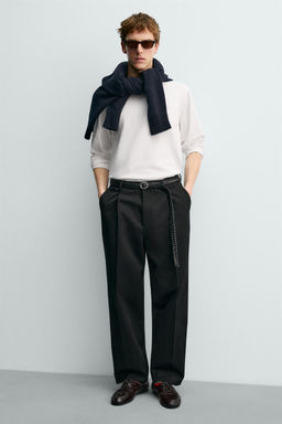 LEATHER DECK SHOES WITH VIBRAM® SOLE AARON LEVINE X ZARA