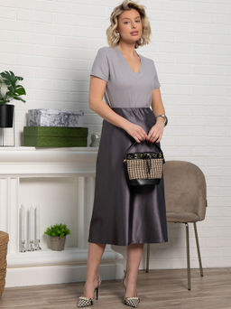 Юбка Коссаль (пыльно-графитовая) Ю15316-46М