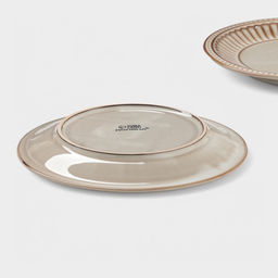 Тарелки Доляна Винтаж, d=20 см, набор 2 шт., керамика, бежевые фото 5
