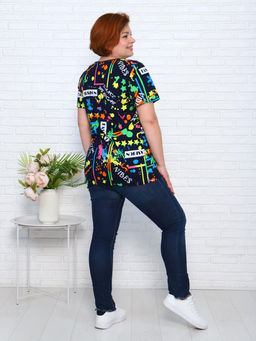 IV-CAPRIZ Взрыв - футболка темно-синий