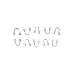 Zlatka Протектор для тросика FMK-Y02 5 х 4.5 мм 5 х 10 шт 01 под серебро