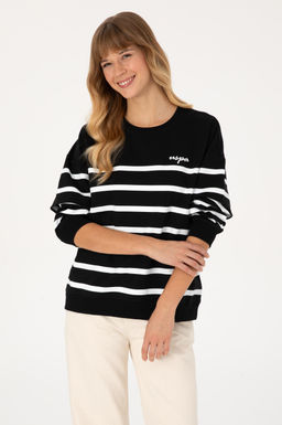 Kad_n Siyah Sweatshirt