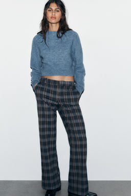 CHECK TROUSERS - Zara фото 9