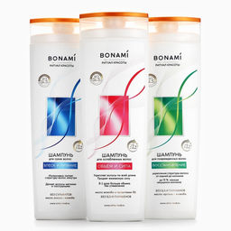 Шампунь для ослабленных волос с маслом жожоба и провитамином В5, объём и сила, 400 мл, BONAMI