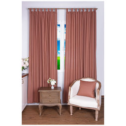 КОМПЛЕКТ ШТОР НА ПЕТЛЯХ+НАВОЛОЧКА ЭКЛЕКТИКА,140Х250СМ-2ШТ,45Х45СМ-1ШТ 100