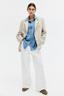 Camisa denim de lyocell - H&m фото 2
