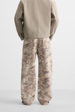 CONTRAST PRINT TROUSERS - Zara фото 3