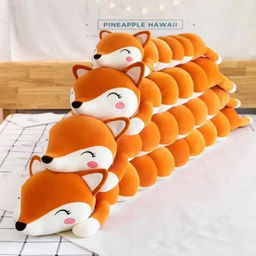 Мягкая игрушка Лисичка гусеница батон длинная 110 см