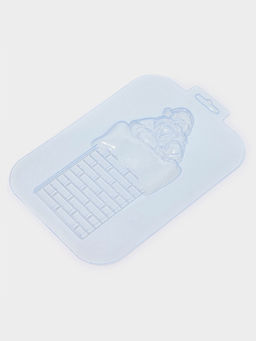 Цена за 2 шт. Форма для шоколада Санта на трубе, размер изделия 17?8,3?1 см, пластик, прозрачная - Simaland фото 2