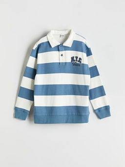 Polo Yaka ?izgili Erkek ?ocuk Ti??rt