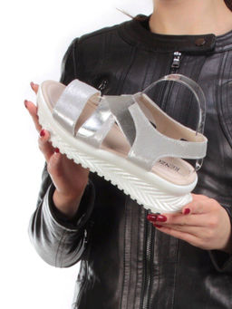 08-PED92-4 SILVER Босоножки (натуральная кожа) - Фабричный китай фото 3