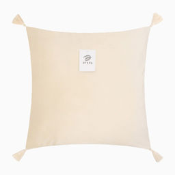 Набор декоративных наволочек Этель с кисточками, цвет молочный, 45х45 см - 2 шт, полиэстер, велюр  фото 5