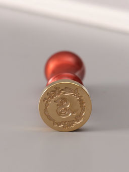 Печать для сургуча с пластиковой ручкой «Венок с буквой S», 2.5×2.5×6.3 см