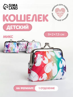 Кошелёк монетница на фермуаре, МИКС