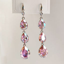 Серьги с чешскими кристаллами